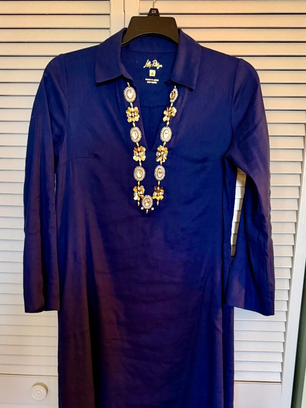Lilly Pulitzer striking jeweled maxi dress